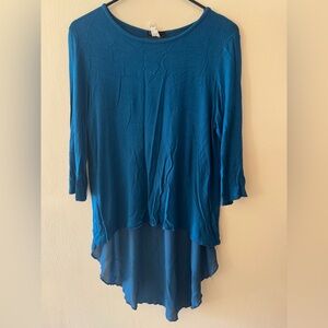 Moving Sale! Kaktus Teal High-Low Women's Tunic